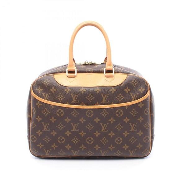 LOUIS VUITTON Brown Monogram Leather Deauville Bag - Picture 1 of 8